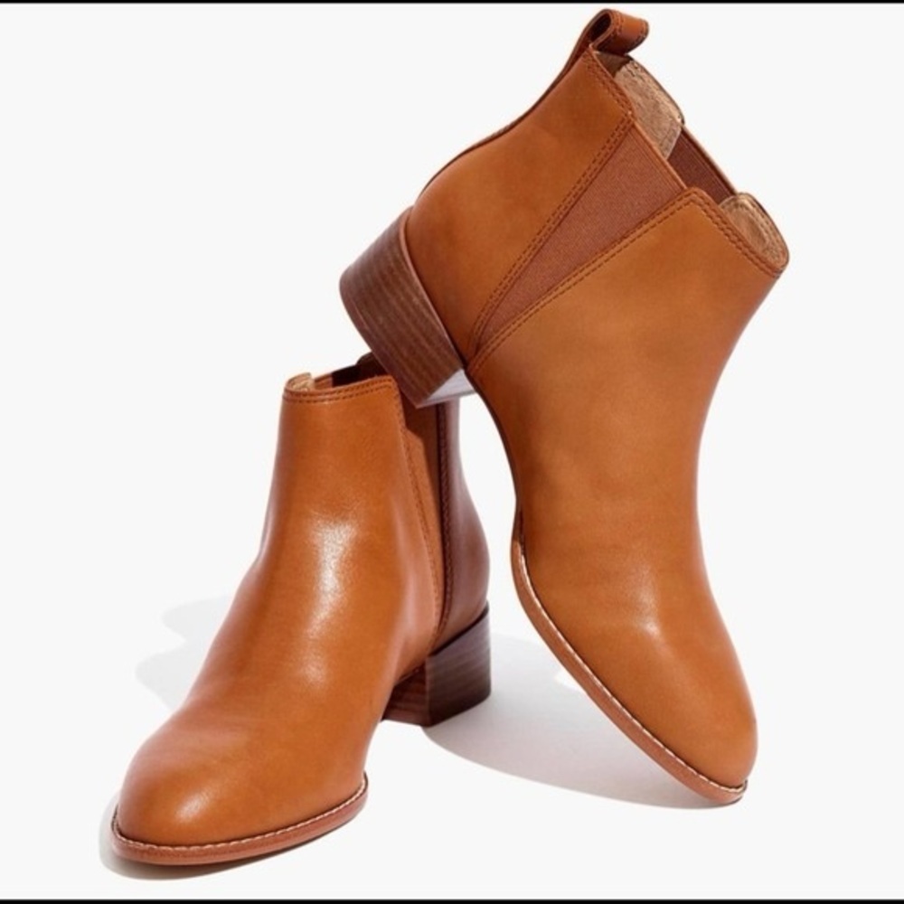 MADEWELL The Carina Boot Tan Leather Women’s Size 7.5